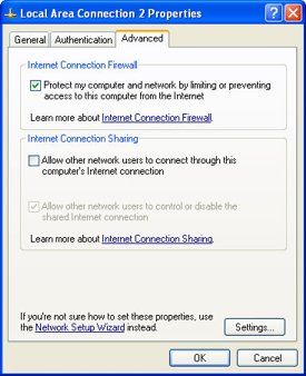 Nastavitev požarnega zida v Windows XP (1)